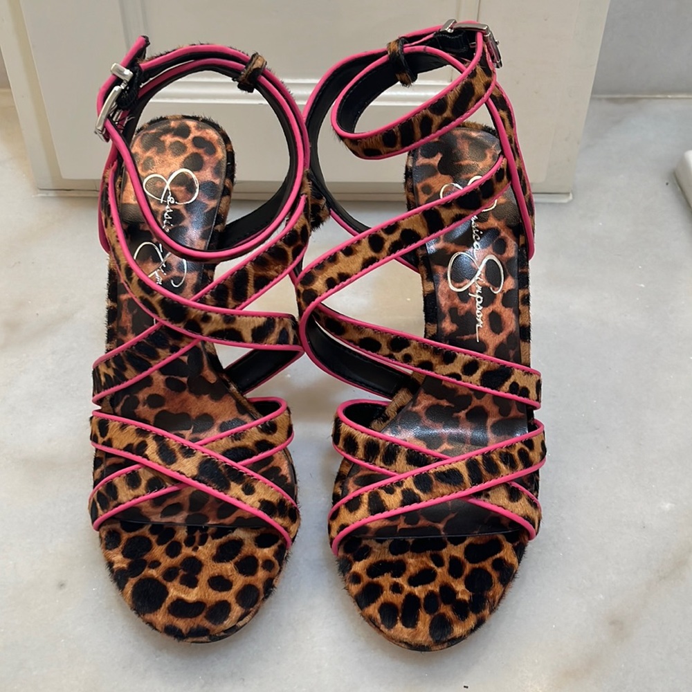 Leopard print Jessica Simpson heels